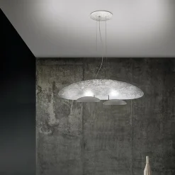ICONE Masai Suspension 927 Triac 90x50cm argent/fer| Suspensions Led|Suspensions