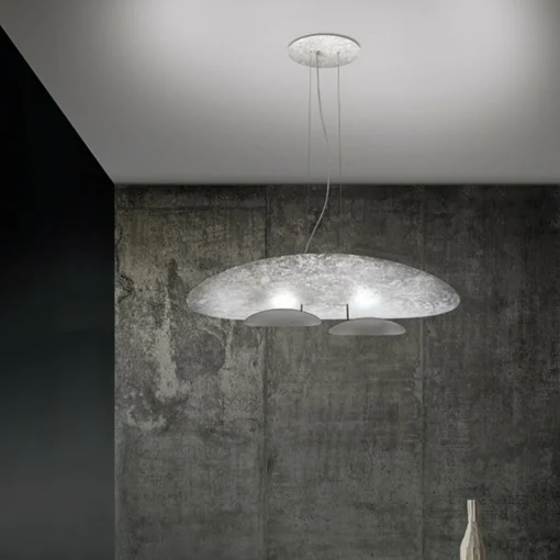 ICONE Masai Suspension 927 Triac 90x50cm argent/fer| Suspensions Led|Suspensions