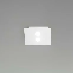 ICONE Slim - petit plafonnier LED à 2 lampes. blanc| Plafonniers Led|Plafonniers