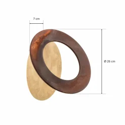 ICONE Vera Applique murale LED 930 Ø26cm or/rouille| Appliques Murales Led|Appliques Murales