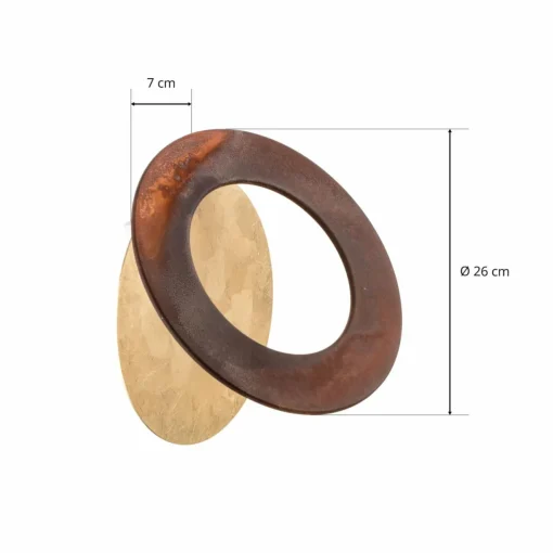 ICONE Vera Applique murale LED 930 Ø26cm or/rouille| Appliques Murales Led|Appliques Murales