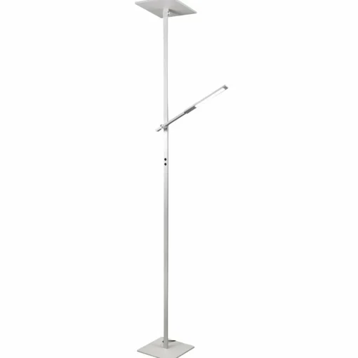 Fabas Luce Ideal lampadaire LED avec liseuse, blanc| Lampadaires Led|Lampadaires