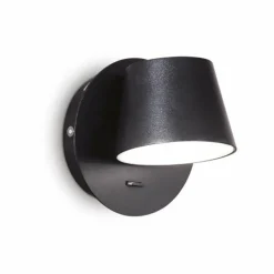 Ideallux Ideal Lux applique murale LED Gim, noir, aluminium, 12 cm| Appliques Murales Led|Appliques Murales