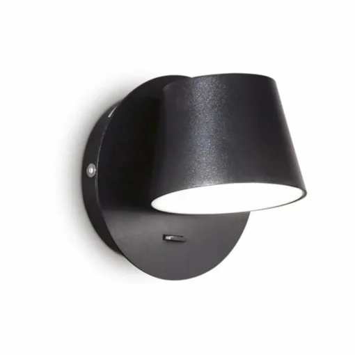 Ideallux Ideal Lux applique murale LED Gim, noir, aluminium, 12 cm| Appliques Murales Led|Appliques Murales