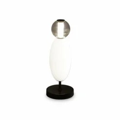 Ideallux Ideal Lux lampe de table LED Lumiere, verre opalin/gris, hauteur 50 cm| Lampes À Poser Led|Lampes À Poser Et Lampes De Table