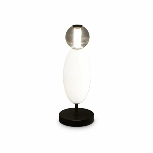 Ideallux Ideal Lux lampe de table LED Lumiere, verre opalin/gris, hauteur 50 cm| Lampes À Poser Led|Lampes À Poser Et Lampes De Table