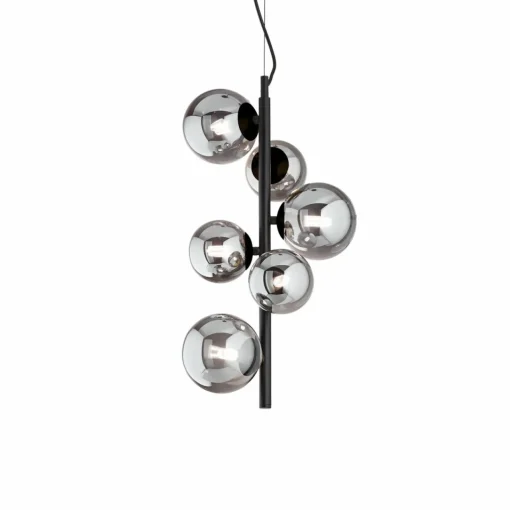 Ideallux Ideal Lux Perlage Suspension noir 6flg hauteur 52cm| Suspensions Led|Suspensions