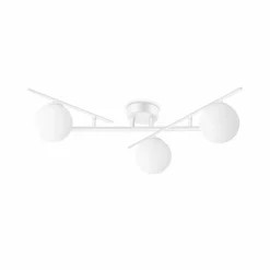 Ideallux Ideal Lux plafonnier Atlas, blanc, à 3 lampes, métal, verre| Plafonniers Led|Plafonniers