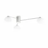 Ideallux Ideal Lux plafonnier Hermes, blanc, 90 cm, à 3 lampes, verre| Plafonniers Led|Plafonniers