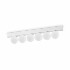 Ideallux Ideal Lux Plafonnier LED Ping Pong blanc à 6 lampes, verre opalin| Plafonniers Led|Plafonniers