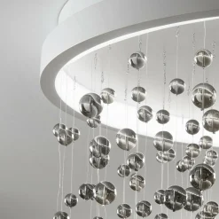 Ideallux Ideal Lux Plafonnier LED Armony blanc Métal Verre, Ø 50 cm| Plafonniers Led|Plafonniers