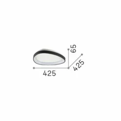 Ideallux Ideal Lux Plafonnier LED Gemini, noir, 42,5 cm, on/off| Plafonniers Led|Plafonniers