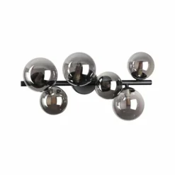 Ideallux Ideal Lux plafonnier Perlage, gris fumé, verre, à 6 lampes| Plafonniers Led|Plafonniers