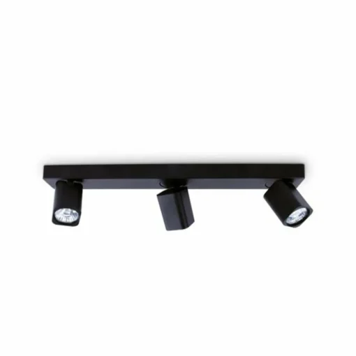 Ideallux Ideal Lux spot pour plafond Rudy Square, noir, 3 lampes, métal| Spots Et Projecteurs Led|Spots