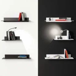 Ingo Maurer Oskar on the Shelf, blanche, à droite| Appliques Murales Led|Appliques Murales