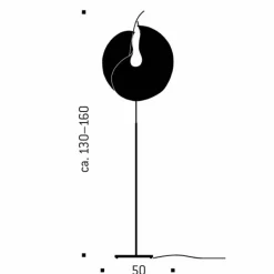 Ingo Maurer Yoruba Rose Floor lampadaire LED| Lampadaires Led|Lampadaires