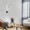 JUST LIGHT. Applique murale LED Amanda, fer, noir| Appliques Murales Led|Appliques Murales