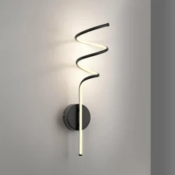 JUST LIGHT. Applique murale LED Amanda, fer, noir| Appliques Murales Led|Appliques Murales