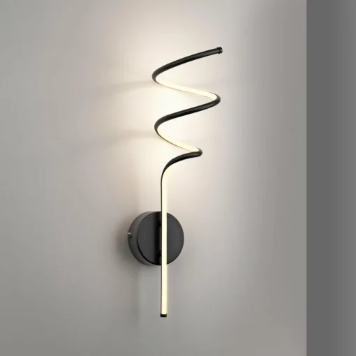 JUST LIGHT. Applique murale LED Amanda, fer, noir| Appliques Murales Led|Appliques Murales