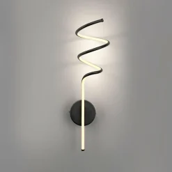 JUST LIGHT. Applique murale LED Amanda, fer, noir| Appliques Murales Led|Appliques Murales