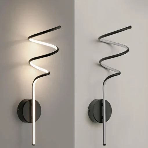 JUST LIGHT. Applique murale LED Amanda, fer, noir| Appliques Murales Led|Appliques Murales