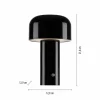 JUST LIGHT. Lampe à poser LED rechargeable Agnes, noir, fer, CCT| Lampes À Poser Led|Lampes À Poser Et Lampes De Table