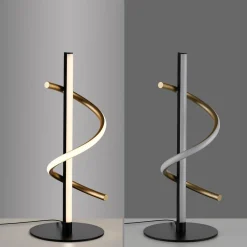 JUST LIGHT. Lampe de table LED Amanda, fer, noir-laiton| Lampes À Poser Led|Lampes À Poser Et Lampes De Table