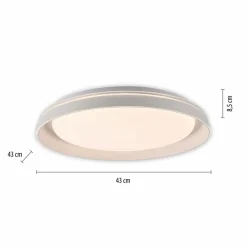 JUST LIGHT. Plafonnier LED Sati, plastique, blanc| Plafonniers Led|Plafonniers