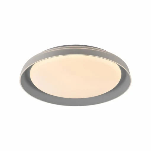 JUST LIGHT. Plafonnier LED Sati, plastique, gris| Plafonniers Led|Plafonniers