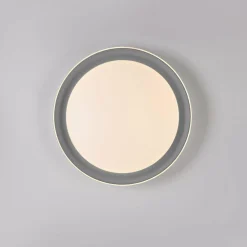 JUST LIGHT. Plafonnier LED Sati, plastique, gris| Plafonniers Led|Plafonniers