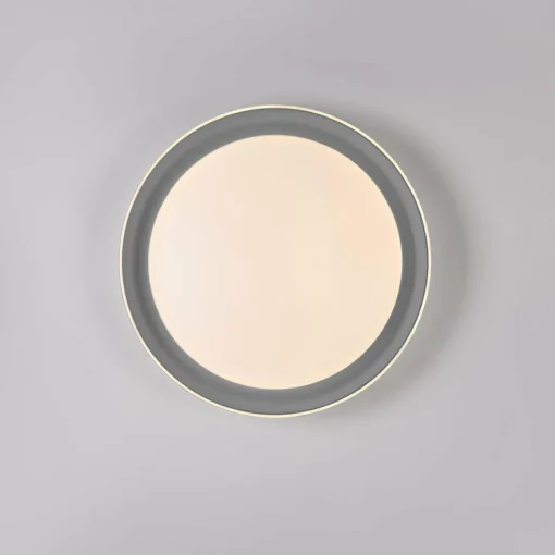 JUST LIGHT. Plafonnier LED Sati, plastique, gris| Plafonniers Led|Plafonniers