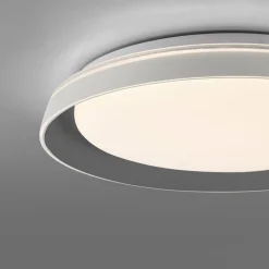 JUST LIGHT. Plafonnier LED Sati, plastique, gris| Plafonniers Led|Plafonniers