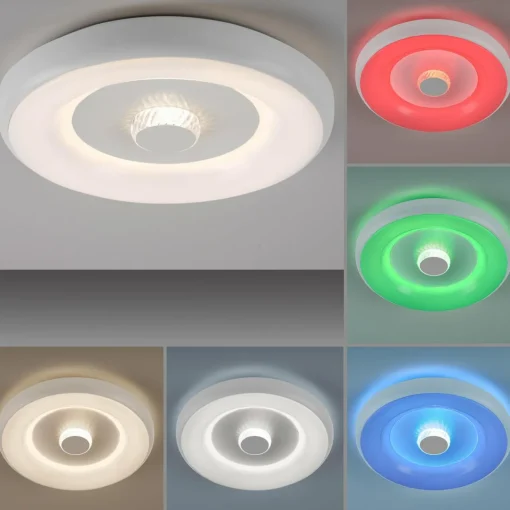 JUST LIGHT. Plafonnier LED LOLAsmart Vertigo, blanc| Plafonniers Led|Plafonniers