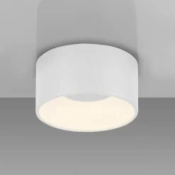 JUST LIGHT. Plafonnier LED Tanika, blanc, Ø 16 cm, intensité variable| Plafonniers Led|Plafonniers
