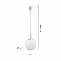 JUST LIGHT. Suspension LED LOLAsmart Bolo, Ø 20 cm, RVB, CCT| Suspensions Led|Suspensions