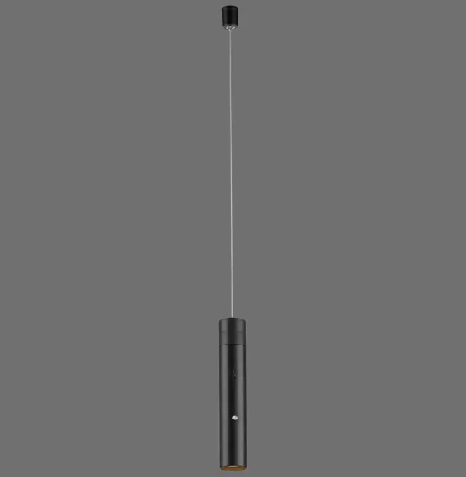 JUST LIGHT. Suspension LED rechargeable Attach, noir, fer| Suspensions Led|Suspensions
