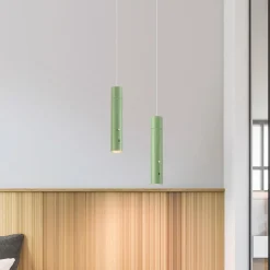 JUST LIGHT. Suspension LED rechargeable Attach, vert, fer| Suspensions Led|Suspensions