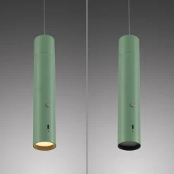 JUST LIGHT. Suspension LED rechargeable Attach, vert, fer| Suspensions Led|Suspensions