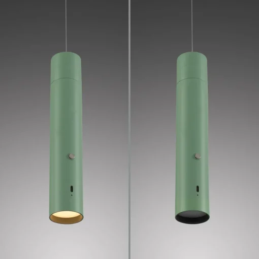 JUST LIGHT. Suspension LED rechargeable Attach, vert, fer| Suspensions Led|Suspensions
