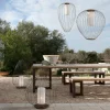 Karman Cell - lampe de sol cage, bronze, Ø84 cm| Lampadaires Led|Lampadaires