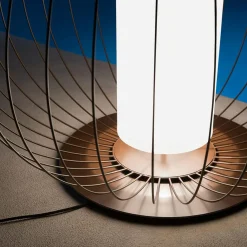 Karman Cell - lampe de sol cage, bronze, Ø84 cm| Lampadaires Led|Lampadaires