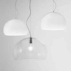 Kartell Big FL/Y suspension LED, transparent| Suspensions Led|Suspensions