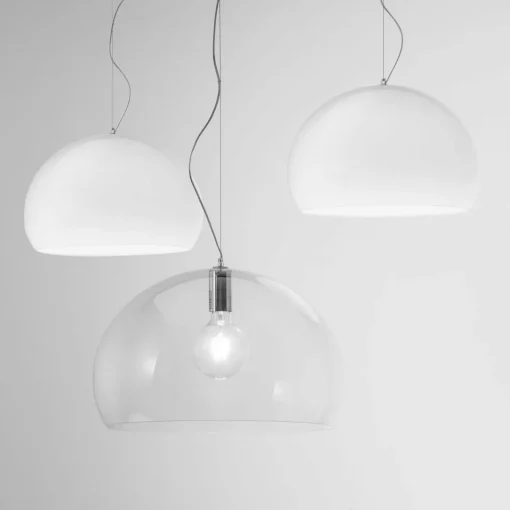 Kartell Big FL/Y suspension LED, transparent| Suspensions Led|Suspensions