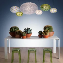Kartell Bloom S1 suspension LED G9, menthe| Suspensions Led|Suspensions