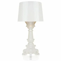 Kartell Bourgie lampe à poser LED E14, blanc/doré| Lampes À Poser Led|Lampes À Poser Et Lampes De Table