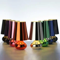 Kartell Cindy lampe à poser LED, gris métallique| Lampes À Poser Led|Lampes À Poser Et Lampes De Table