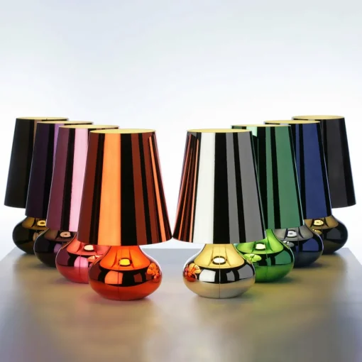 Kartell Cindy lampe à poser LED, gris métallique| Lampes À Poser Led|Lampes À Poser Et Lampes De Table