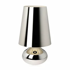 Kartell Cindy lampe à poser LED, métallisé platine| Lampes À Poser Led|Lampes À Poser Et Lampes De Table
