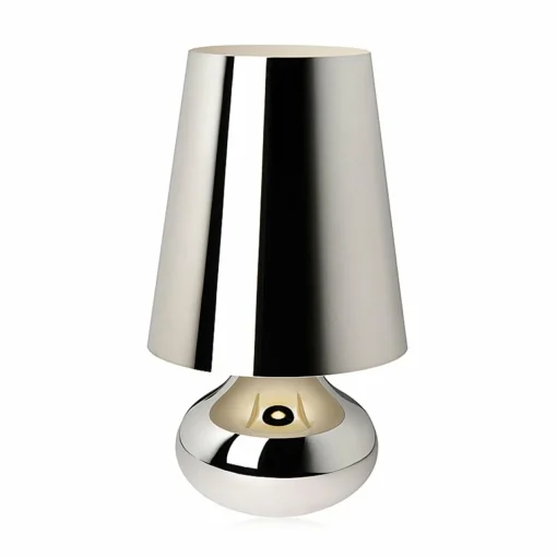 Kartell Cindy lampe à poser LED, métallisé platine| Lampes À Poser Led|Lampes À Poser Et Lampes De Table