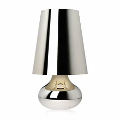 Kartell Cindy lampe à poser LED, métallisé platine| Lampes À Poser Led|Lampes À Poser Et Lampes De Table